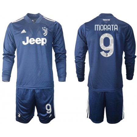 Maillot de Foot Juventus Morata 9 Enfant Exterieur 2020/21 ML Maillot de Foot Juventus Morata 9 Enfant Exterieur 2020/21 ML